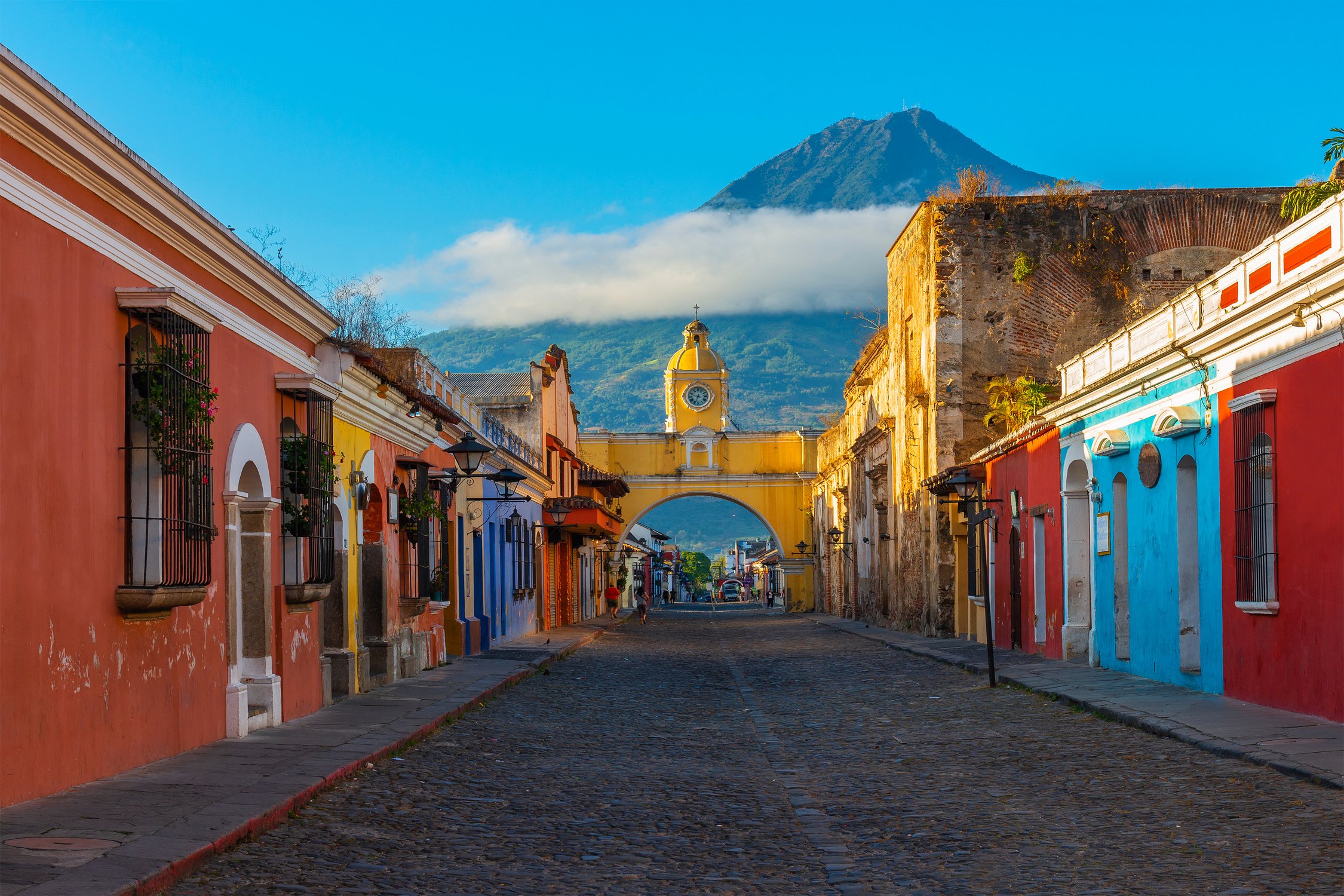 Cityscape of Antigua City, Guatemala